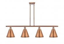 Innovations Lighting 516-4I-AC-MBC-8-AC-LED - Berkshire - 4 Light - 48 inch - Antique Copper - Cord hung - Island Light