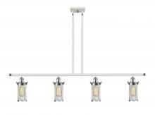 Innovations Lighting 516-4I-WPC-CE219-LED - Bleecker - 4 Light - 48 inch - White Polished Chrome - Cord hung - Island Light