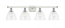 Innovations Lighting 516-4W-WPC-GBD-752 - Bristol - 4 Light - 38 inch - White Polished Chrome - Bath Vanity Light