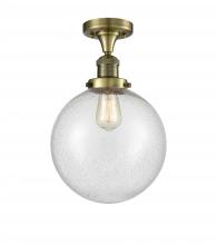 Innovations Lighting 517-1CH-AB-G204-10 - Beacon - 1 Light - 10 inch - Antique Brass - Semi-Flush Mount