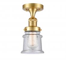 Innovations Lighting 517-1CH-SG-G184S-LED - Canton - 1 Light - 6 inch - Satin Gold - Semi-Flush Mount