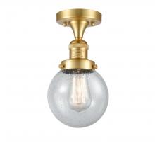 Innovations Lighting 517-1CH-SG-G204-6-LED - Beacon - 1 Light - 6 inch - Satin Gold - Semi-Flush Mount