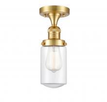 Innovations Lighting 517-1CH-SG-G312-LED - Dover - 1 Light - 5 inch - Satin Gold - Semi-Flush Mount