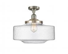 Innovations Lighting 517-1CH-SN-G694-16-LED - Bridgeton - 1 Light - 12 inch - Brushed Satin Nickel - Semi-Flush Mount