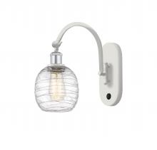 Innovations Lighting 518-1W-WPC-G1013-LED - Belfast - 1 Light - 6 inch - White Polished Chrome - Sconce