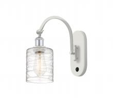 Innovations Lighting 518-1W-WPC-G1113-LED - Cobbleskill - 1 Light - 5 inch - White Polished Chrome - Sconce