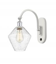 Innovations Lighting 518-1W-WPC-G654-8-LED - Cindyrella - 1 Light - 8 inch - White Polished Chrome - Sconce