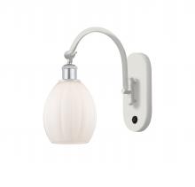 Innovations Lighting 518-1W-WPC-G81-LED - Eaton - 1 Light - 6 inch - White Polished Chrome - Sconce