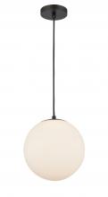 Innovations Lighting 610-BK-W-LED - Tolland - 1 Light - 10 inch - Matte Black - Cord hung - Mini Pendant