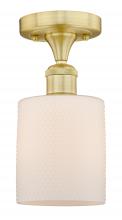 Innovations Lighting 616-1F-SG-G111 - Cobbleskill - 1 Light - 5 inch - Satin Gold - Semi-Flush Mount