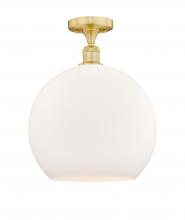 Innovations Lighting 616-1F-SG-G121-14 - Athens - 1 Light - 14 inch - Satin Gold - Semi-Flush Mount