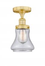 Innovations Lighting 616-1F-SG-G194 - Bellmont - 1 Light - 6 inch - Satin Gold - Semi-Flush Mount