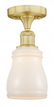 Innovations Lighting 616-1F-SG-G391 - Ellery - 1 Light - 5 inch - Satin Gold - Semi-Flush Mount