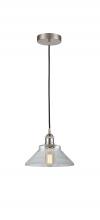 Innovations Lighting 616-1P-SN-G132-LED - Orwell - 1 Light - 8 inch - Brushed Satin Nickel - Cord hung - Mini Pendant