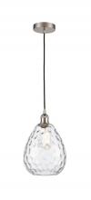 Innovations Lighting 616-1P-SN-G372-LED - Waverly - 1 Light - 8 inch - Brushed Satin Nickel - Cord hung - Mini Pendant