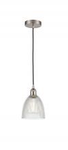 Innovations Lighting 616-1P-SN-G382-LED - Castile - 1 Light - 6 inch - Brushed Satin Nickel - Cord hung - Mini Pendant