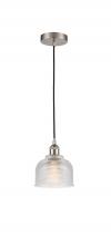 Innovations Lighting 616-1P-SN-G412-LED - Dayton - 1 Light - 6 inch - Brushed Satin Nickel - Cord hung - Mini Pendant