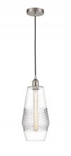 Innovations Lighting 616-1P-SN-G682-7-LED - Windham - 1 Light - 7 inch - Brushed Satin Nickel - Cord hung - Mini Pendant