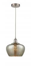 Innovations Lighting 616-1P-SN-G96-L-LED - Fenton - 1 Light - 11 inch - Brushed Satin Nickel - Cord hung - Mini Pendant