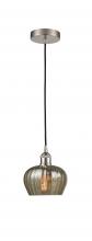 Innovations Lighting 616-1P-SN-G96-LED - Fenton - 1 Light - 7 inch - Brushed Satin Nickel - Cord hung - Mini Pendant