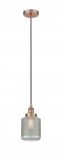 Innovations Lighting 616-1PH-AC-G262-LED - Stanton - 1 Light - 6 inch - Antique Copper - Cord hung - Mini Pendant