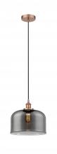 Innovations Lighting 616-1PH-AC-G73-L-LED - Bell - 1 Light - 12 inch - Antique Copper - Cord hung - Mini Pendant