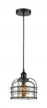 Innovations Lighting 616-1PH-BK-G78-CE - Bell Cage - 1 Light - 9 inch - Matte Black - Mini Pendant