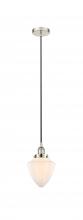  616-1PH-PN-G661-7 - Bullet - 1 Light - 7 inch - Polished Nickel - Mini Pendant