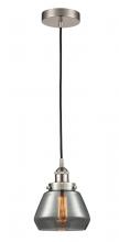 Innovations Lighting 616-1PH-SN-G173-LED - Fulton - 1 Light - 7 inch - Brushed Satin Nickel - Cord hung - Mini Pendant