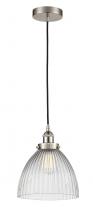 Innovations Lighting 616-1PH-SN-G222-LED - Seneca Falls - 1 Light - 10 inch - Brushed Satin Nickel - Cord hung - Mini Pendant