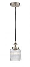 Innovations Lighting 616-1PH-SN-G302-LED - Colton - 1 Light - 6 inch - Brushed Satin Nickel - Cord hung - Mini Pendant