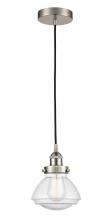 Innovations Lighting 616-1PH-SN-G324-LED - Olean - 1 Light - 7 inch - Brushed Satin Nickel - Cord hung - Mini Pendant