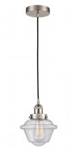 Innovations Lighting 616-1PH-SN-G534-LED - Oxford - 1 Light - 7 inch - Brushed Satin Nickel - Cord hung - Mini Pendant