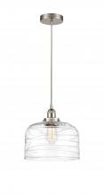 Innovations Lighting 616-1PH-SN-G713-L-LED - Bell - 1 Light - 12 inch - Brushed Satin Nickel - Cord hung - Mini Pendant