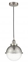 Innovations Lighting 616-1PH-SN-HFS-82-SN-LED - Hampden - 1 Light - 9 inch - Brushed Satin Nickel - Cord hung - Mini Pendant