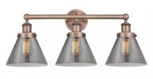 Innovations Lighting 616-3W-AC-G43 - Cone - 3 Light - 26 inch - Antique Copper - Bath Vanity Light