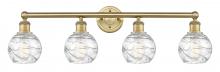 Innovations Lighting 616-4W-BB-G1213-6 - Athens Deco Swirl - 4 Light - 33 inch - Brushed Brass - Bath Vanity Light