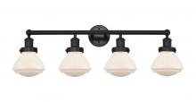  616-4W-BK-G321 - Olean - 4 Light - 34 inch - Matte Black - Bath Vanity Light