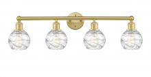 Innovations Lighting 616-4W-SG-G1213-6 - Athens Deco Swirl - 4 Light - 33 inch - Satin Gold - Bath Vanity Light