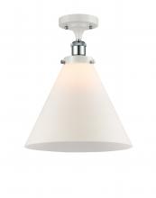 Innovations Lighting 916-1C-WPC-G41-L-LED - Cone - 1 Light - 12 inch - White Polished Chrome - Semi-Flush Mount