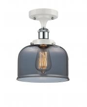 Innovations Lighting 916-1C-WPC-G73-LED - Bell - 1 Light - 8 inch - White Polished Chrome - Semi-Flush Mount