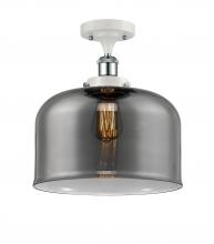 Innovations Lighting 916-1C-WPC-G73-L-LED - Bell - 1 Light - 12 inch - White Polished Chrome - Semi-Flush Mount