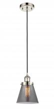 Innovations Lighting 916-1P-PN-G63-LED - Cone - 1 Light - 6 inch - Polished Nickel - Cord hung - Mini Pendant