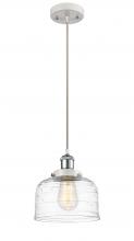 Innovations Lighting 916-1P-WPC-G713-LED - Bell - 1 Light - 8 inch - White Polished Chrome - Cord hung - Mini Pendant