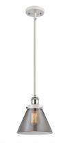 Innovations Lighting 916-1S-WPC-G43-LED - Cone - 1 Light - 8 inch - White Polished Chrome - Mini Pendant