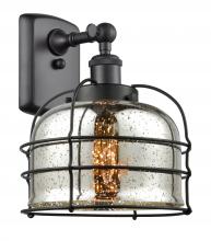 Innovations Lighting 916-1W-BK-G78-CE-LED - Bell Cage - 1 Light - 8 inch - Matte Black - Sconce