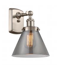 Innovations Lighting 916-1W-SN-G43-LED - Cone - 1 Light - 8 inch - Brushed Satin Nickel - Sconce