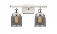 Innovations Lighting 916-2W-WPC-G53-LED - Bell - 2 Light - 16 inch - White Polished Chrome - Bath Vanity Light