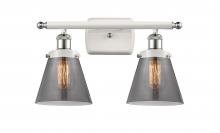 Innovations Lighting 916-2W-WPC-G63-LED - Cone - 2 Light - 16 inch - White Polished Chrome - Bath Vanity Light