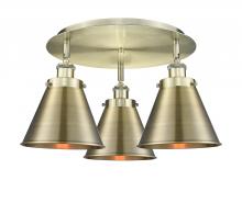 Innovations Lighting 916-3C-AB-M13-AB - Appalachian - 3 Light - 20 inch - Antique Brass - Flush Mount